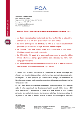 CP - Fiat au Salon de Genève