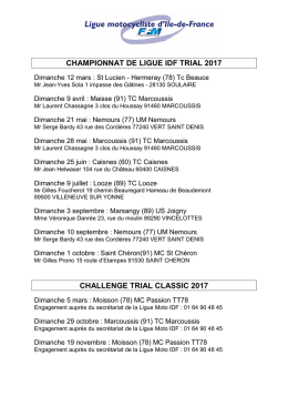 Calendrier Trial