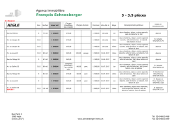3 pi&egrave;ces - Agence immobili&egrave;re Fran&ccedil;ois Schneeberger SA