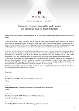 Constantia Flexibles acquiert le leader italien des