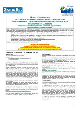 notice d`information - Alsace