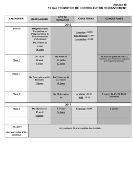 Annexe10-Calendrier