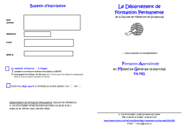 Bulletin d`inscription