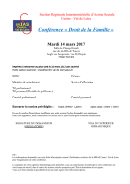 Conf&eacute;rence &laquo; Droit de la Famille &raquo;