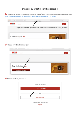 S`inscrire au MOOC &laquo; Suivi Ecologique