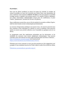 En pratique... Pour que les élèves profitent au mieux de toutes les