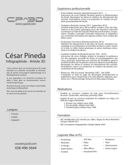 CV - CPA3D