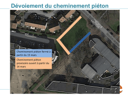 Dévoiement du cheminement piéton