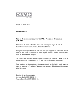 Télécharger - Canal+ Groupe