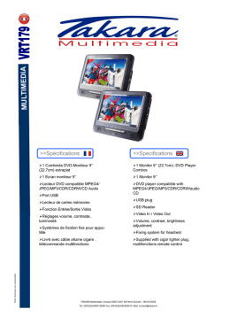 Fiche Technique VRT179