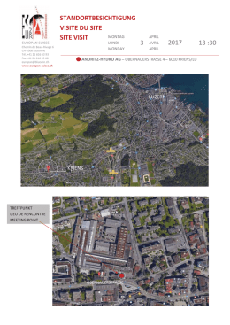 visite du site - Europan Suisse