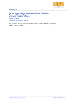 Forum: Mes premi&egrave;res images sous Blender