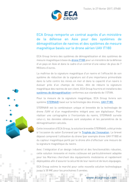 www.ecagroup.com ECA Group remporte un contrat auprès d`un