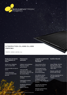 Module pour int&eacute;gration avec un cadre Solrif Grande facilit&eacute; de mise
