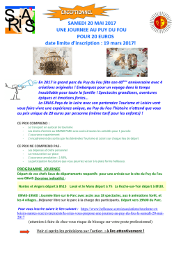 EXCEPTIONNEL AVEC LA SRIAS LE SAMEDI 20 MAI 2017 UNE