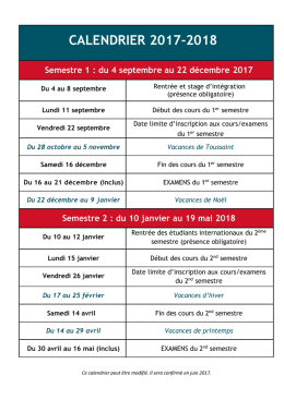 calendrier 2017-2018 - Sciences Po Bordeaux