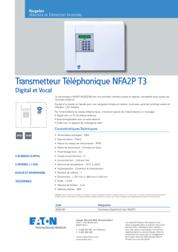 Transmetteur T&eacute;l&eacute;phonique NFA2P T3