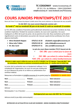 Formulaire d`inscription (pdf