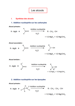 Les alcools