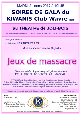 Jeux de massacre - Kiwanis Club Wavre