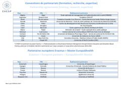 Téléchargez la liste des conventions cadres de partenariat