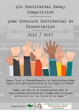 concept note - Botswana Bureau of Standards