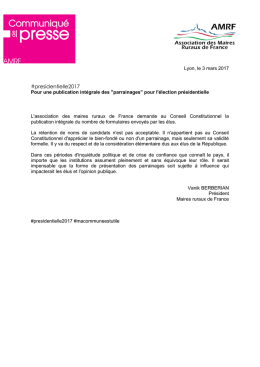 Cliquez pour acc&eacute;der au contenu - Association des Maires Ruraux