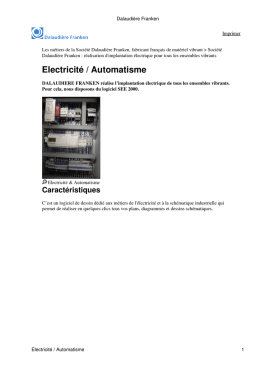 Electricité / Automatisme