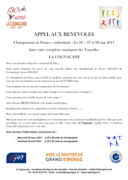 appel aux benevoles