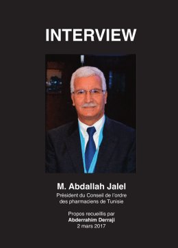 Interview de M. Abdallah Jalel