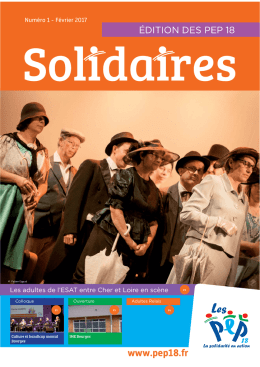 NOUVEAU : N°1 du Solidaires des PEP 18