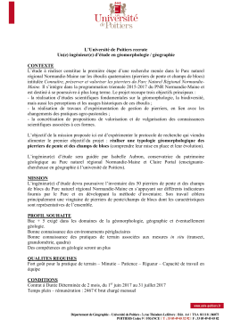 1 L`Université de Poitiers recrute Un(e) ingénieur(e) d