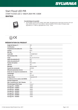 start flood led 2 100lm 26w pir 3 000k