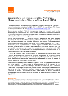 communiqu&eacute; de presse