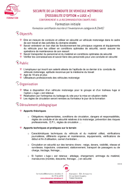 CONDUITE MOTONEIGE EN SECURITE EN ZONE DE MONTAGNE