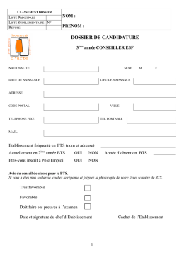 dossier inscription cesf