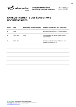 T&eacute;l&eacute;charger la liste des certifications, accr&eacute;ditations et