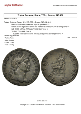 Trajan, Sesterce, Rome, TTB+, Bronze, RIC:432