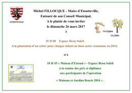 Michel FILLOCQUE - Maire d`Etoutteville, Entouré de son Conseil