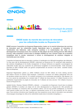 Communiqué de presse 2 mars 2017