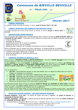 T&eacute;l&eacute;charger le flash info de f&eacute;vrier 2017 au format pdf