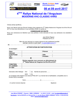 Commissaires - Ecurie Corbigny Auto
