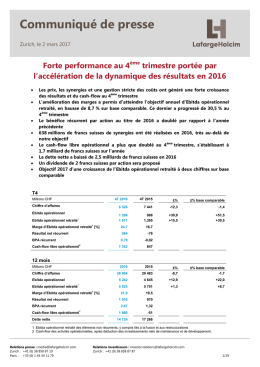 Communiqu&eacute; de presse