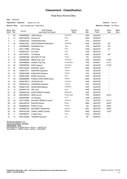 Classement - Classification