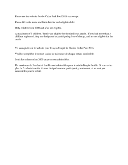 Please see the website for the Cedar Park Pool 2016 tax receipt