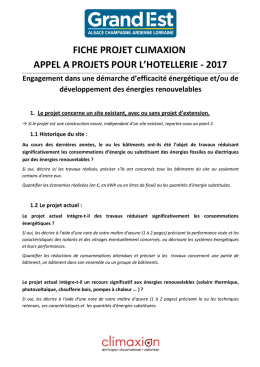 Fiche Projet Climaxion