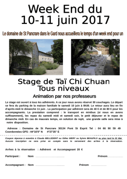 Week-end Tai-Chi-Chuan