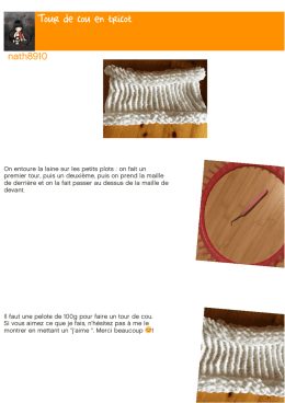 Tour de cou en tricot