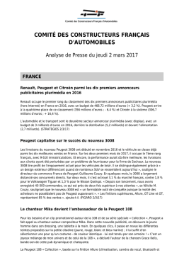 Analyse de presse du 2 mars