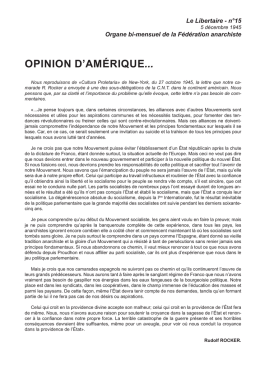 opinion d`am&eacute;rique